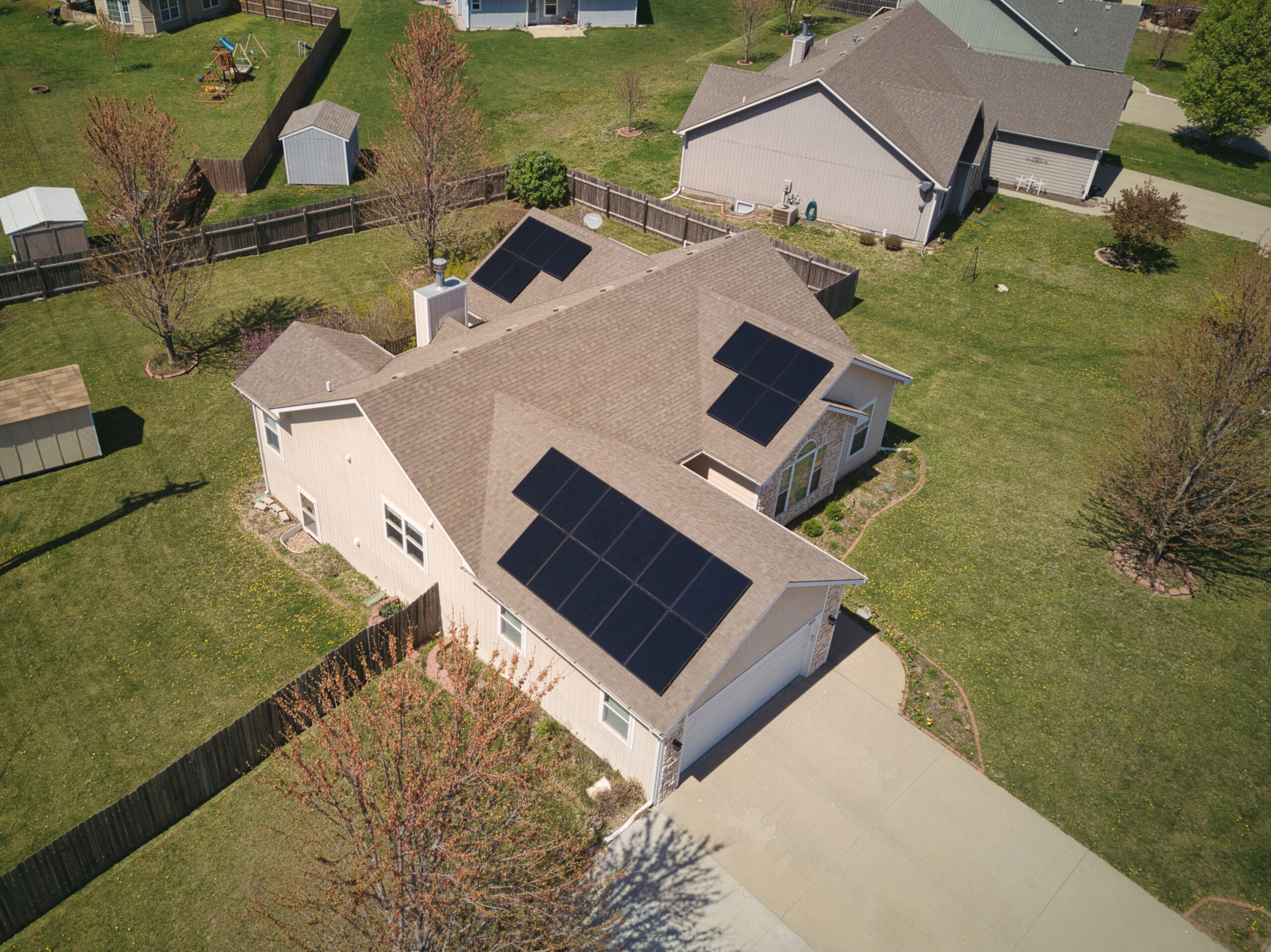 7.035kW SunPower Residential Solar Installation in Baldwin, Kansas