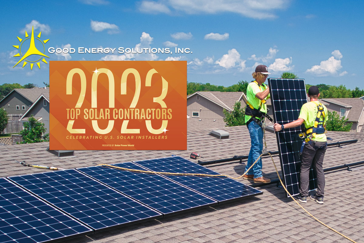 Good Energy Solutions Named a Top Solar Contractor for 2023 - Good Energy  Solutions