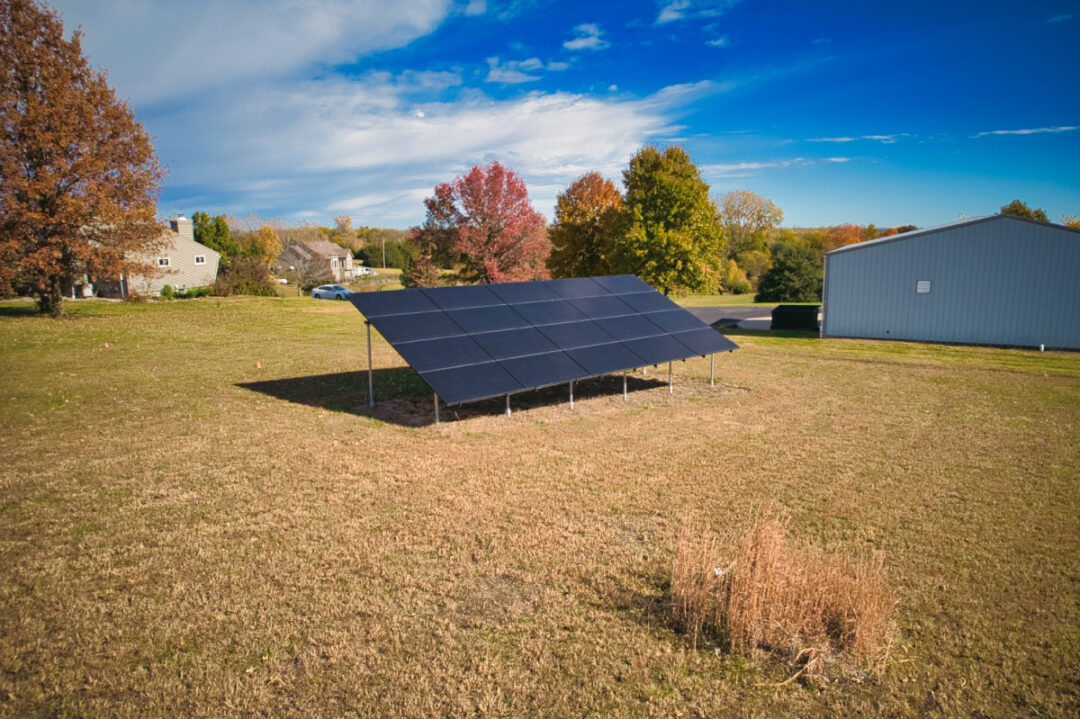 8.2 kW Residential Ground Mount Solar Installation in Leavenworth, Kansas
