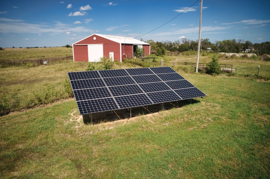 6.56 kW Residential Ground Mount Solar Installation in Berryton